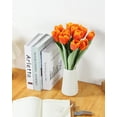 thumbnail image 3 of White Flowers Artificial Tulips Real Touch Tulip Bouquets in Bulk Fake Tulips Flowers for Home Kitchen Decoration Wedding Party with Box, 3 of 5