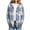 Light Blue hooded plaid shacket for women a1, variant on Bzdzmqm Womens Fall Winter Hooded Plaid Shacket Button Down Casual Loose Long Sleeve Oversized Coat for Women Trendy Outerwear with Pockets for Daily Wear, Green M