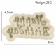 thumbnail image 1 of Molde de silicona con estilo de letra de feliz cumpleaños en inglés, 1 unidad Afortunado Sencillez, 1 of 2