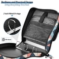 thumbnail image 4 of FORMRS Zipper Binder with Shoulder Strap 2-inch Ring 500 Sheet Capacity File Bag, Pink Geometric, 4 of 5