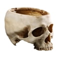 thumbnail image 2 of Resina Cráneo Bar Prop Flor Contenedor Jardín Bonsai Pot 2pcs, 2 of 9