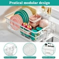 thumbnail image 4 of BEHERZT Large Dish Drying Racks with Drainboard,Countertop Dish Rack, Kitchen Sink Dish Rack,  Stainless Steel, White, 4 of 6