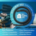 thumbnail image 2 of ALL PARTS ETC. Replacement Hose for Oreck XL Canister Vacuums, Fits Shurlok & Friction Buster B Models, 5-Foot Hose for Oreck Handheld Vacuums, Durable, Easy Installation, Part 73068-01-0327, 2 of 7