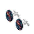 thumbnail image 2 of Sea Horse Formal Attire Stainless Steel Cufflink Set for Men - Ideal for Suits and Dress Shirts, 2 of 6