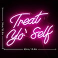 thumbnail image 3 of CADODIS Treat yourself Neon Sign LED Light Wall Decor USB Powered Bedroom Wedding Party Salon Bar Gift, 3 of 5