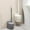 Gray, variant on XiYing Creative Toilet Brush with Detachable Handle, Wall-Mounted, Dead-Angle-Free Cleaning, Soft Bristles for Bathroom, 15.75X5.12X3.74In, 1-Piece