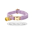 thumbnail image 3 of Adjustable Pet Collar with Bell and Removable Bow Tie Custom Engraved Metal Buckle for Cats Small Dogs 5.9x2.0x0.8 in, 3 of 4