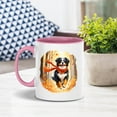 thumbnail image 2 of Welcome Fall Bernese Mountain Dog Strolling Through the Autumn Maple Forest 11oz Accent Two-tone Mug Berner Lover Gifts Coffee Tea Cup - 12012, 2 of 5