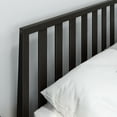thumbnail image 5 of Plank+Beam Solid Wood Scandinavian Queen Bed Frame with Headboard, Platform Bed for Adults, Black, 5 of 10
