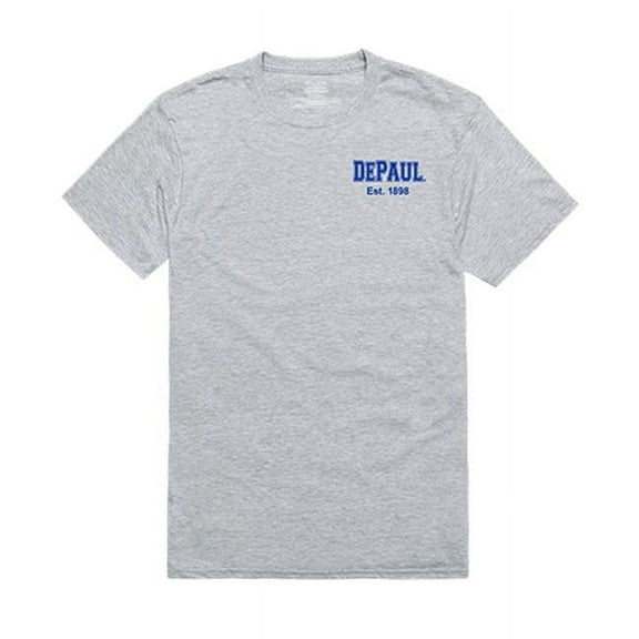 W Republic Apparel 528-121-HGY-05 DePaul University Mens Practice Tee, Heather Grey - 2XL