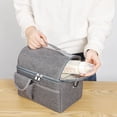 thumbnail image 2 of Bolsa de almuerzo aislada, bolsa grande para niños, niñas, hombres, mujeres, con correa ajustable, 2 of 5
