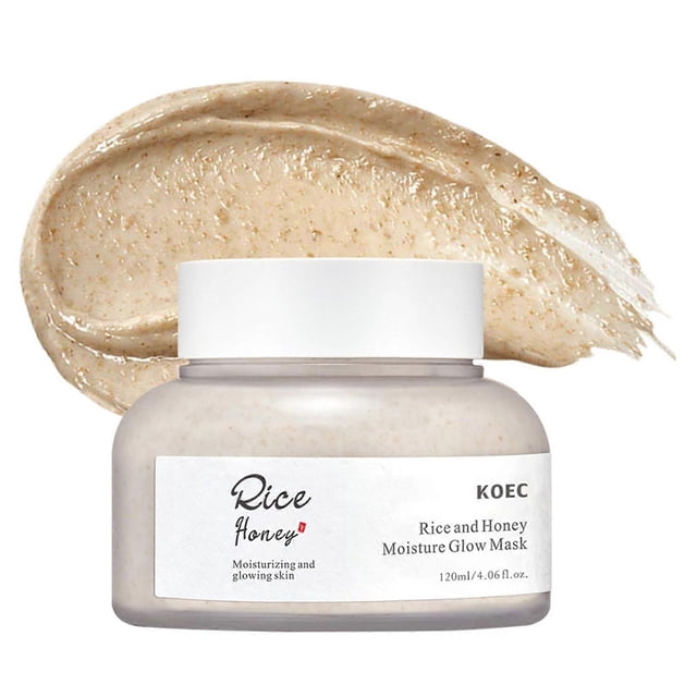 Rice All-in-One Skincare Products, Rice Wash Off Mask, Rice Toner, Rice Essence for Dry, Dull, Combination Skin