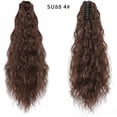 thumbnail image 1 of Peluca Peluca de cola de caballo con ondas de agua, extensión de cabello con clip de fibra sintética para mujer, 1 pieza Rkxzt, 1 of 7
