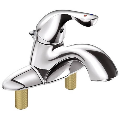 Delta 525LFMPU Lavatory Faucet with Metal Lever Handle and Metal Pop