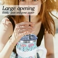 thumbnail image 5 of Flamingo 40 Oz Tumbler with Handle and Straw,Cute Tropical Leaves Large Stainless Steel Vacuum Insulated Tumbler Iced Coffee Cup Water Bottle Travel Mug,Flamingo Gifts for Women Decor Stuff Green Blue, 5 of 6