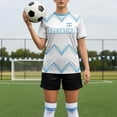 thumbnail image 3 of SCSAlgin Soccer Jersey for Men Short Sleeve Training Shirt Breathable Sport Casual T Shirt for Soccer Fans, 3 of 6