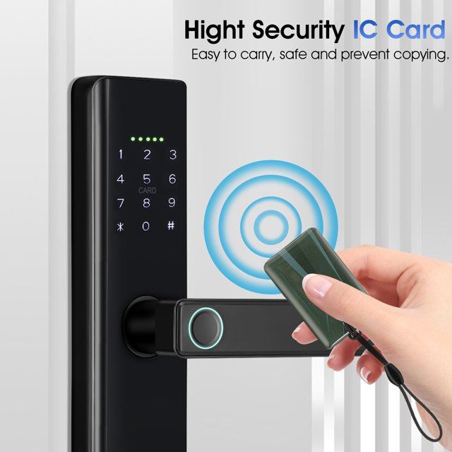 Smart Door Lock Handle, Fingerprint Door Lock, Keyless Entry Door Lock