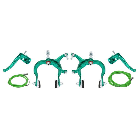 Bike Mx Brake Front & Rear Alloy set Green.