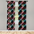 thumbnail image 3 of Ambesonne Abstract Curtains, Vibrant Traditional, Pair of 28"x95", Multicolor, 3 of 5