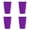 Dark Purple, variant on 4PCS Reusable Neoprene Cup Sleeve, Insulated Fabric Drink Cover for 20oz Tumblers, 6.5" Tall(Dark Purple)