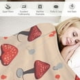 thumbnail image 3 of Jiayy  Mushroom Blanket for Girl Women Soft Warm Red Mushroom Stuff Decor Throw Blanket Plush Cozy Mushroom Animals Lightweight Flannel Gifts Blankets for Adults Kids, 3 of 6