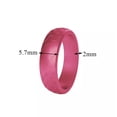 thumbnail image 2 of HOOUN Finger Ring Silicone Rings Sport Ring Rubber Band Ring Wedding Scale Pattern +-silver-10, 2 of 9
