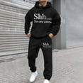 thumbnail image 2 of CONZONE Mens Sweatsuit 2 Piece Sets Casual Men's Jogging Tracksuit Set Letter Graphic Pullover Hoodie Pants Sweat Suit for Men Cozy Fall Winter Athletic Track Suit Outfits, 2 of 4