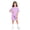 31#Purple, variant on Girls Summer Outfits Casual Lounge Set Cap Sleeve T Shirt and Elastic Waist Shorts 2 Piece Clothing Sets
