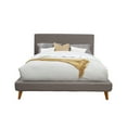 thumbnail image 2 of Alpine Furniture Britney Full Size Upholstered Platform Bed in Dark Gray, 2 of 5