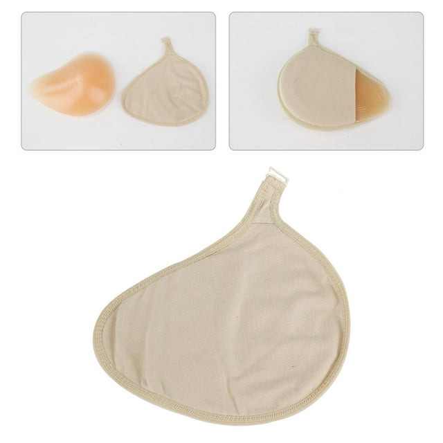 Silicone Breast Protective Pocket Breathable with Hook Fake Bra Sleeve XL Right