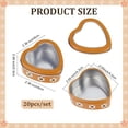 thumbnail image 2 of 20pcs 2oz Heart Shaped Metal Tins with Clear Window Lids Flower Design Metal Tin Cans Empty Candy Tins Storage Box Container, 2 of 5