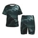 thumbnail image 1 of Balery Moonlit Night Sky Shark Conjunto de Pijama Infantil de Manga Corta con Estampado – Ropa de Dormir de Algodón Suave-3X-Large, 1 of 6