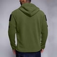 thumbnail image 4 of Men's Military Tactical Jacket Warm Fleece Plush Full Zip Hoodies Outdoor Winter Warm Coats Windbreaker with Pockets, 4 of 6
