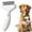 White, variant on Long Hair Pet Grooming Brush, Dual-Sided Dematting Comb & Undercoat Rake, Deshedding Tool to Clear Tangles, Knots & Loose Fur for Dogs and Cats, White