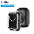 thumbnail image 2 of Kuymtek Marco de la caja de la pulsera luminosa Cubierta de la carcasa del reloj para iWatch 7 41 mm (Blanco), 2 of 6