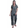 thumbnail image 1 of Moomaya Pyjamas Imprimés pour Femmes Ensembles de Détente Pj Coton Tenue de Nuit Décontractée, 1 of 6
