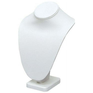 Necklace Bust Jewelry Display 10" Tall White