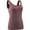 87# 1Pack:Rose Brown, variant on Womens Compression Tank Top with Built in Sports Bra Padded for Yoga Workout,Rose Brown,US Size XL