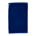 thumbnail image 2 of TowelSoft Premium 100% Cotton Terry Velour Golf Towel with Corner Hook & Grommet Placement 16 inch x 26 inch -Royal Blue, 2 of 2
