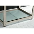thumbnail image 3 of Kingston Brass VWP3122W4B6 Quadras 31" Ceramic Console Sink with Steel Base and Glass Shelf (4-Inch, 3-Hole), White/Polished Nickel, 3 of 7