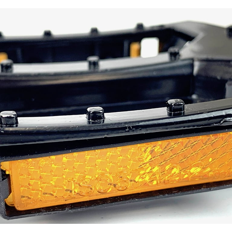 Pédales BMX Snafu Flat - 1/2' - Acier Trempé - Avec Adaptateurs 9/16' - Neuves