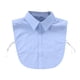 thumbnail image 2 of Camisas portátiles cómodas y desmontables con cuello falso para mujer de color azul S, 2 of 8