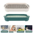 thumbnail image 4 of MasteelfCA 2Pcs Rabbit Litter Box Plastic Rabbit Toilet Indoor Bunny Litter Box Anti-fall Bunny Toilet Box, 4 of 7