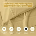 thumbnail image 4 of Superior Egyptian Cotton Eco-Friendly 1200 TC Sheet Set, Full, Gold, 4 of 13
