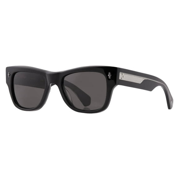Mr. Leight DUKE S Polarized Oxford Grey Square Unisex Sunglasses ML2034 BK-GM/OXFGYPLR 49