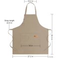 thumbnail image 7 of ONEKISS Aprons with Pockets Canvas Cotton Waterproof Cooking Apron for Men & Women, Adjustable Straps, One Size Fits Most, 7 of 7