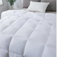 thumbnail image 3 of Kasentex  Winter Warmth Quilted Comforter, Cozy Soft Seersucker Textured, Down Alternative Fill White Queen, 3 of 34
