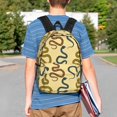 thumbnail image 4 of Lukts Various Snake Pattern 15 Inch Student Backpack, Waterproof Laptop Backpack with Adjustable Shoulder Straps, Lightweight Travel, Campus Backpack, Unisex, 4 of 6