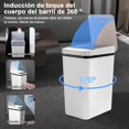 thumbnail image 2 of Cubo De Basura Automático Con Sensor, 12L Cubo de Basura Inteligente con Tapa Eléctrica, Botes de Basura para Baño para Adecuado para Sala de Oficina, Sala, Retrete, 2 of 6