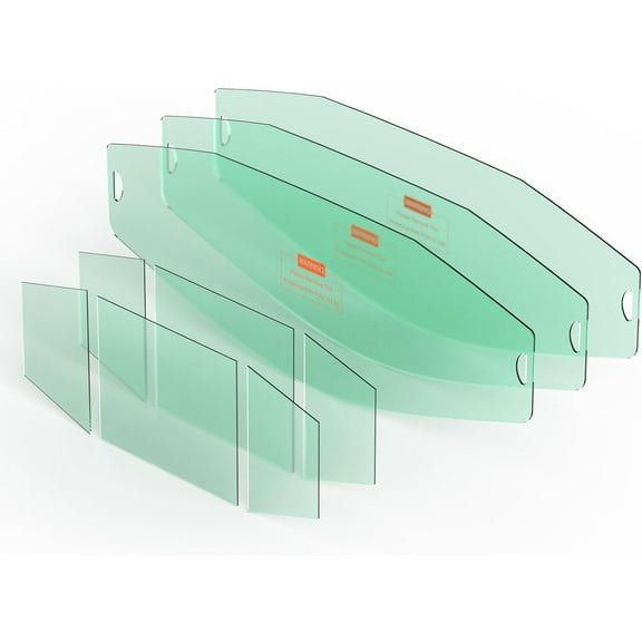 YesWelder Welding Helmet Replacement Lenses for LYG-1980GK Welding Helmet, 3PCS Outer   6PCS Inner